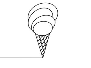 single Icecream Drawing