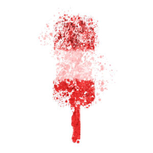 Red color Icecream Drawing