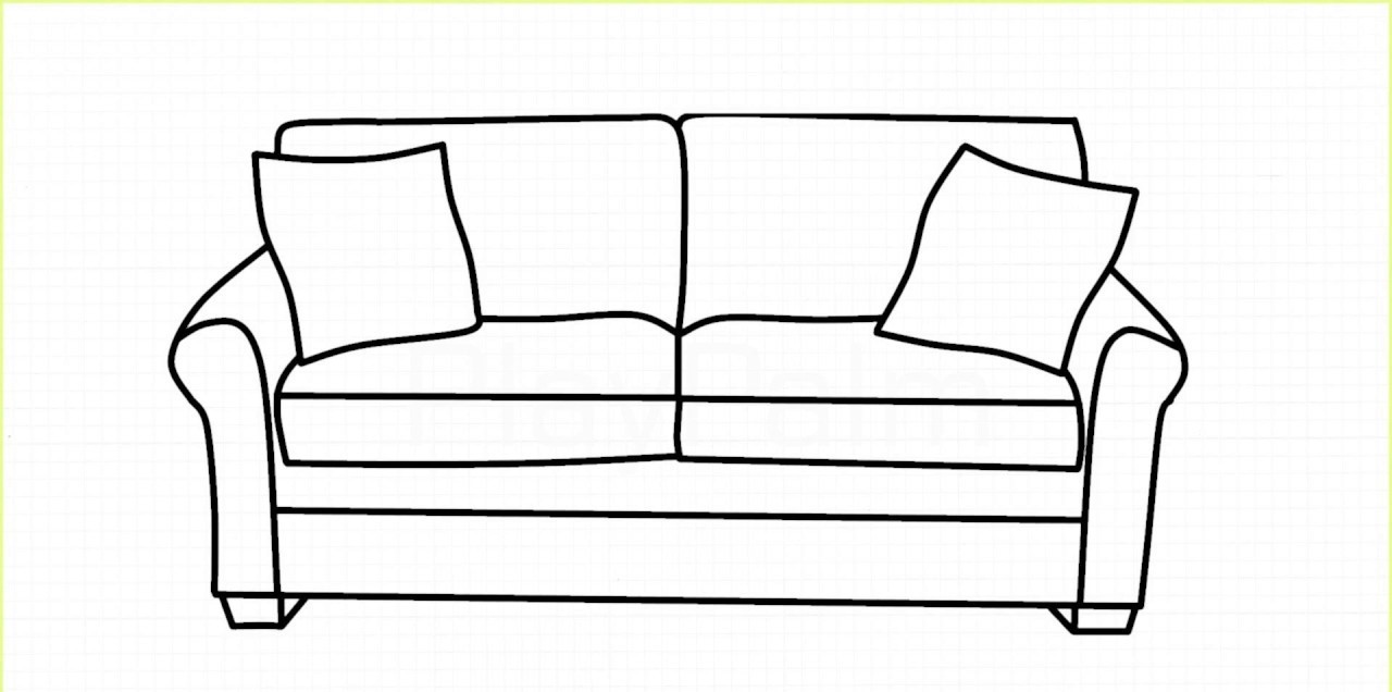 How to Draw a Sofa