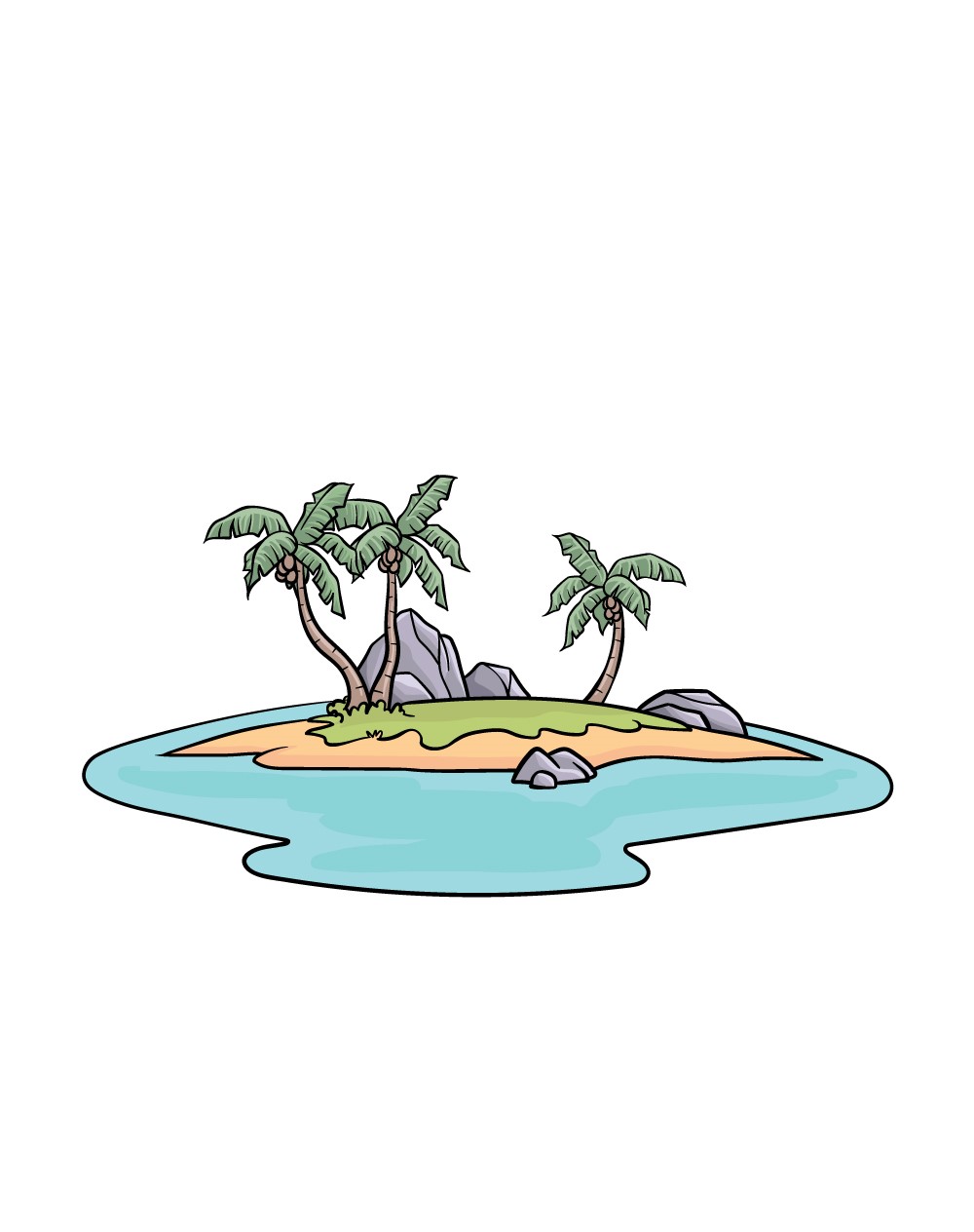 Drawing of an Island