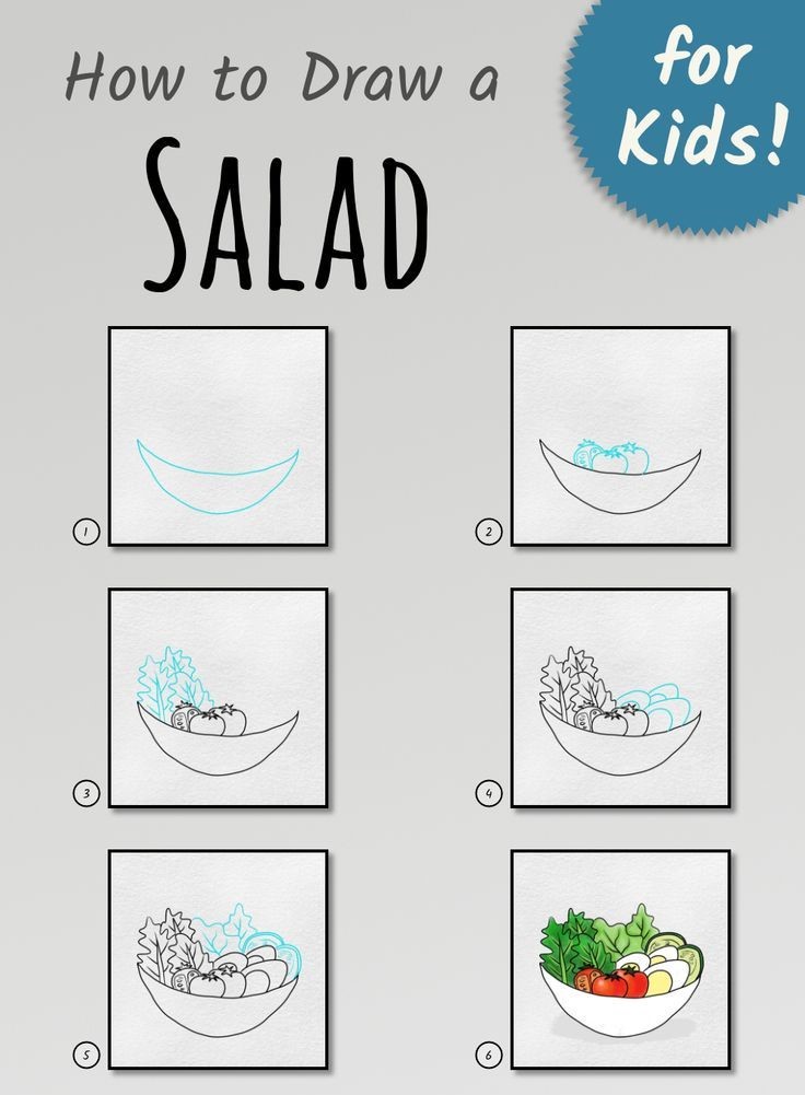 Learn How to Draw a Salad