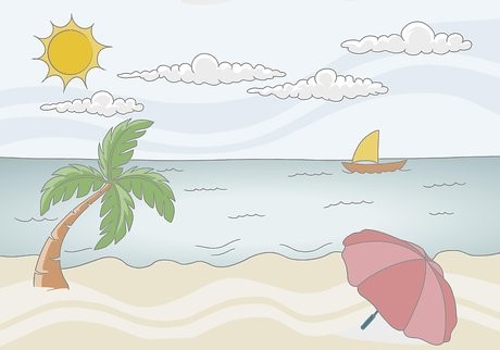 Drawing of a Beach