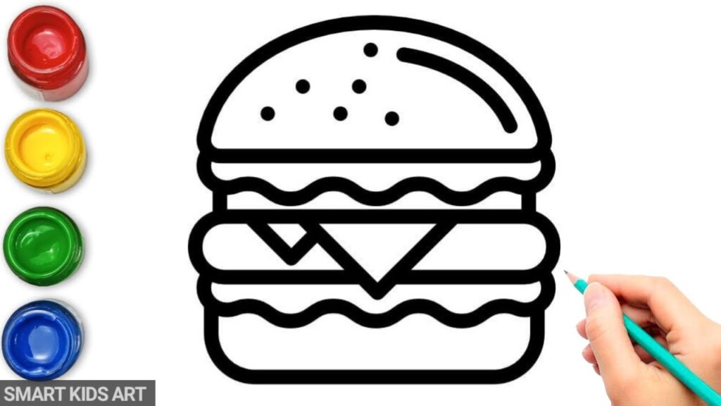 How to Draw a Burger