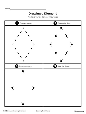 How to Draw a Diamond Shape