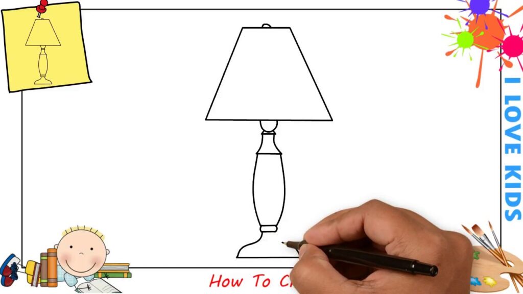 How to Draw a Lamp