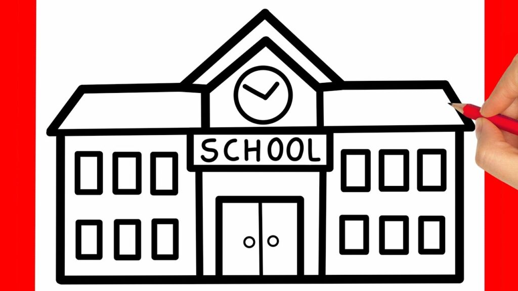 How to Draw a School