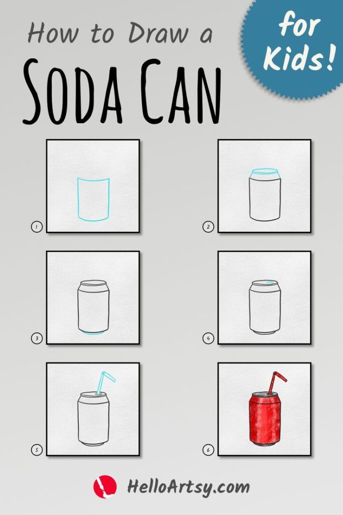 How to Draw a Soda Can