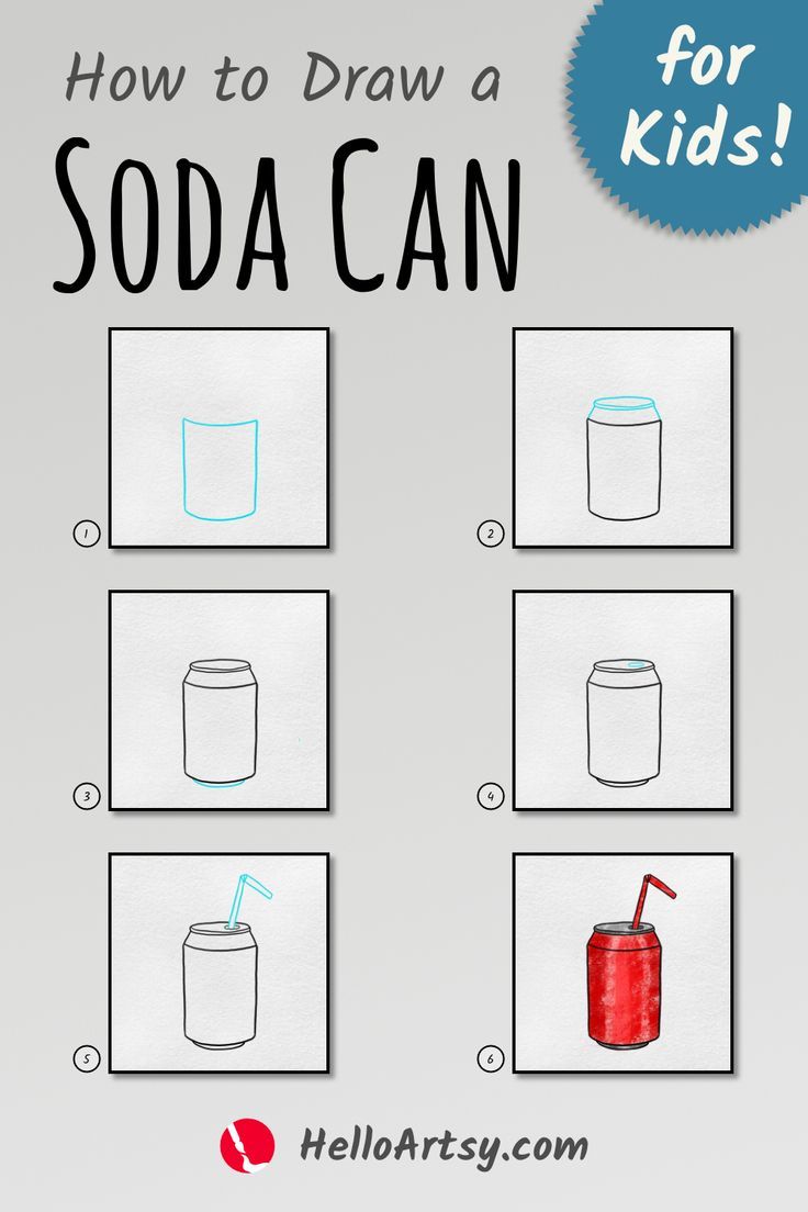 How To Draw A Soda Can Step by Step Guide For Beginners