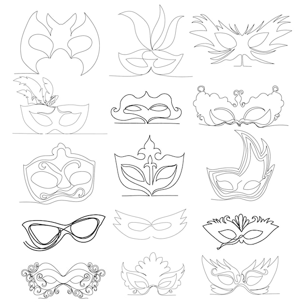 Masquerade Mask Ideas Drawing