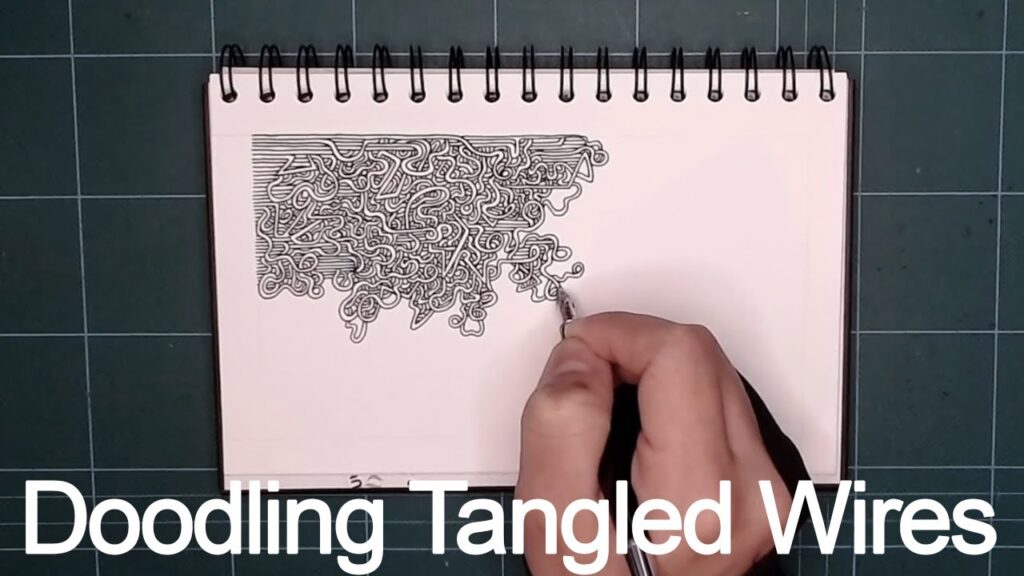 What'S a Quick Way to Sketch Tangled Wires?