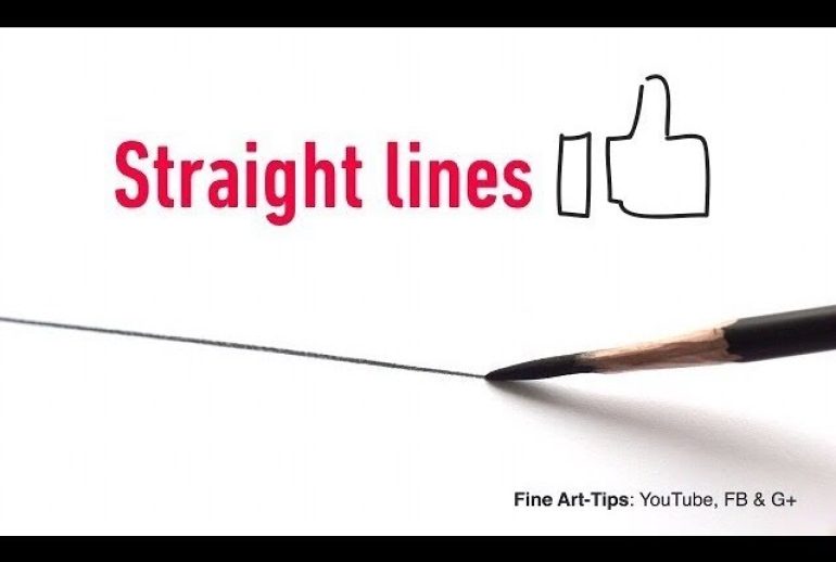 How Do Artists Draw Straight Lines Without Rulers?