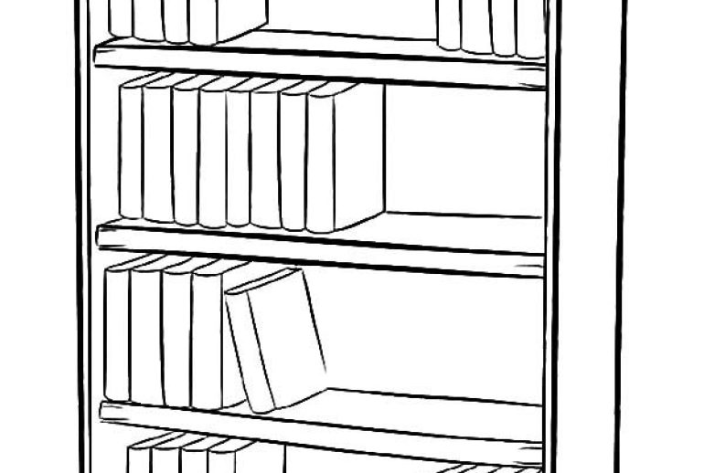 How to Draw a Bookshelf