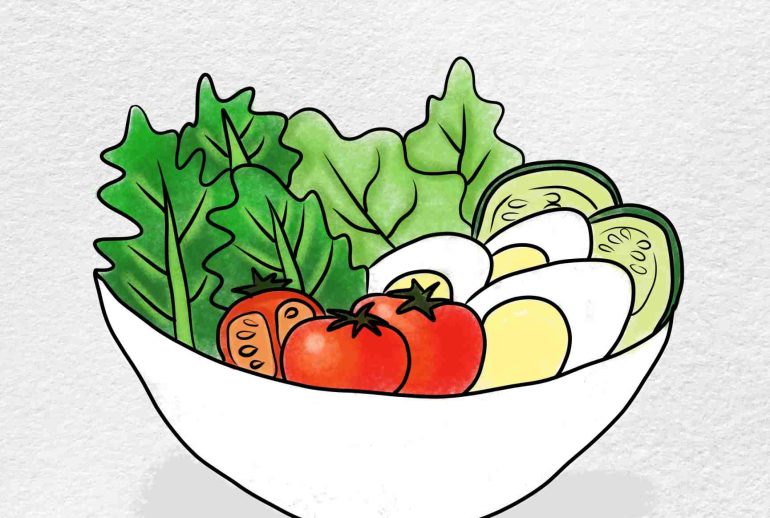 How to Draw a Salad