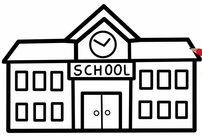 How to Draw a School