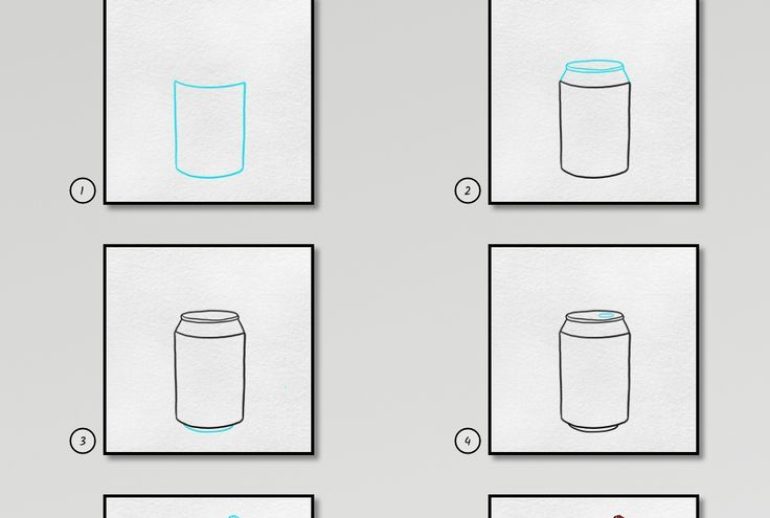 How to Draw a Soda Can