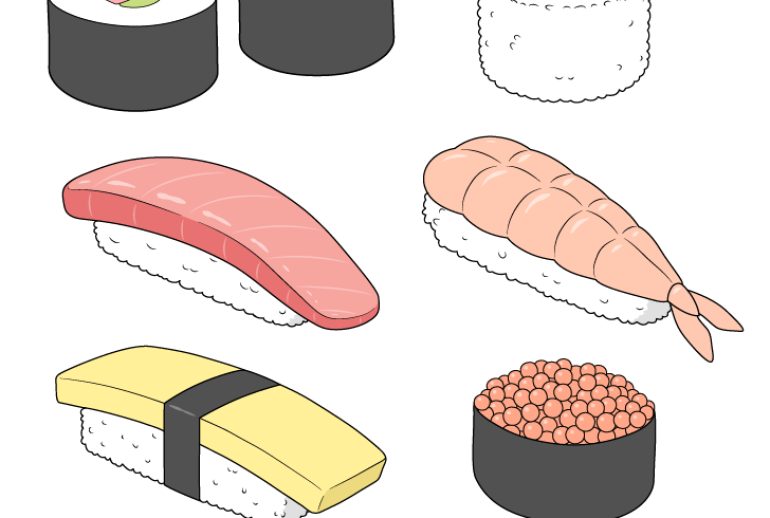 How to Draw a Sushi Roll