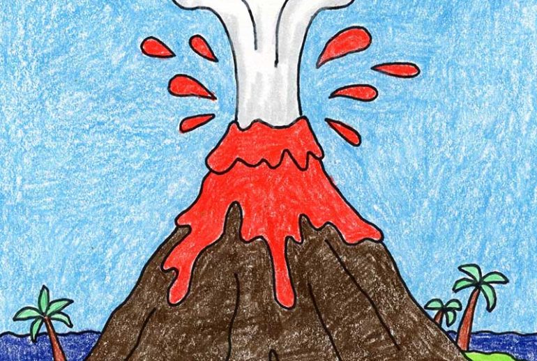 How to Draw a Volcano