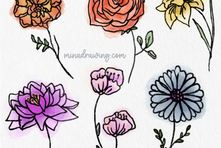 Ideas for Drawing Flowers