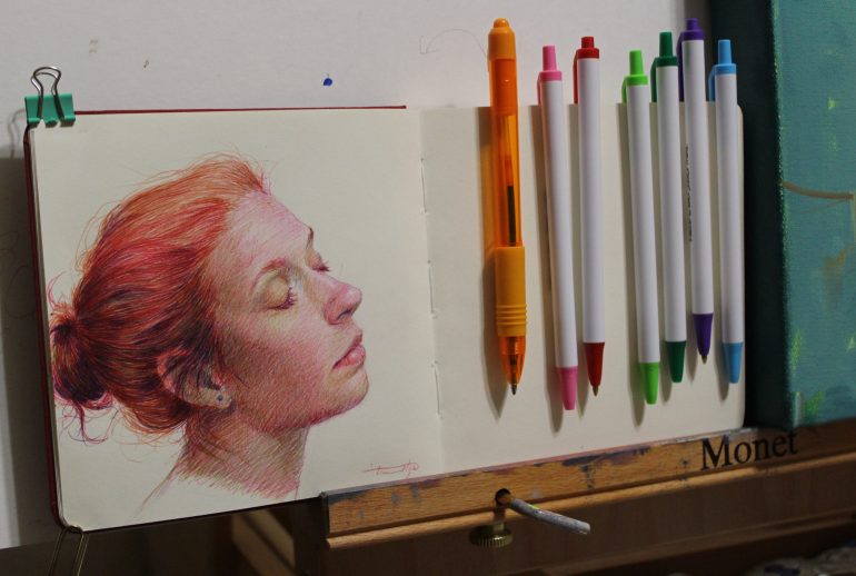 Is It Possible to Sketch With a Ballpoint Pen Like a Pencil?