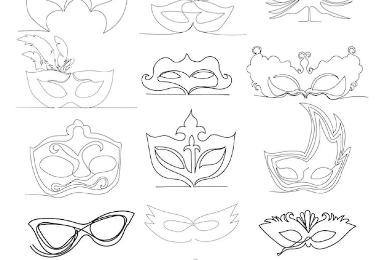 Masquerade Mask Ideas Drawing